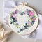 Maydear Embroidery Kit for Beginners Adults with Flower Pattern, Cross Stitch Kits, French Stamped Embroidery Starter Kit Including Embroidery Hoop Color Threads and Embroidery Scissors